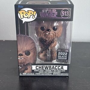 FUNKO POP! Star Wars 513 Chewbacca 2022 Galactic Convention Exclusive NEW SEALED